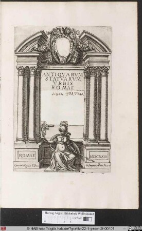 Titelblatt zu Antiquarum Statuarum urbis Romae.