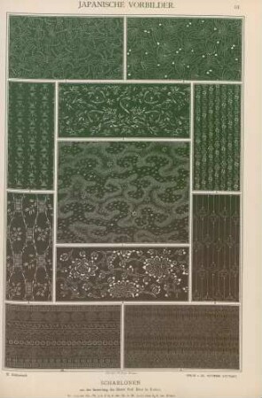 10. Schablonen aus der Sammlung des Herrn Prof. Bälz in Tokio