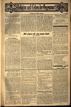Zweite Ausgabe vom Sonntag, den 03. Januar 1932.