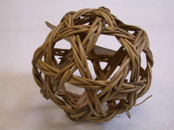 Ball made from rattan braid