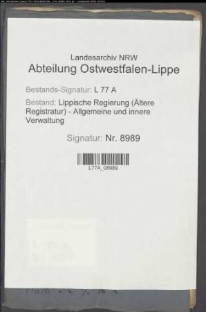 Beschälstation im Amt Oerlinghausen