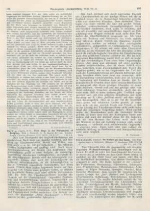 186-187 [Rezension] Niebergall, Friedrich, Im Kampf um den Geist. Von Weltanschauungen und Religionen