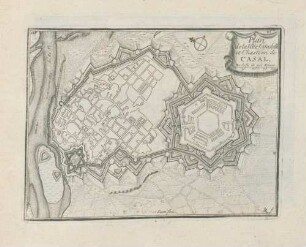 Plan de la Ville, Citadelle et Chasteau de Casal