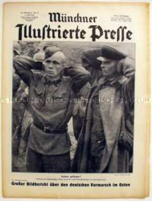 Wochenzeitschrift "Münchner Illustrierte Presse" u.a. über den Staatsbesuch von Hitler in Italien