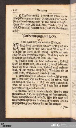 Vorbereitung zum Tode.