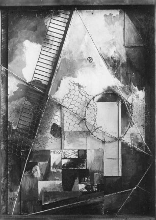 Merzbild : Kurt Schwitters (1887-1948). Merzbild. Mischtechnik. 1919