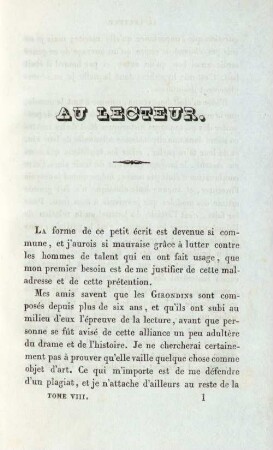 Au lecteur