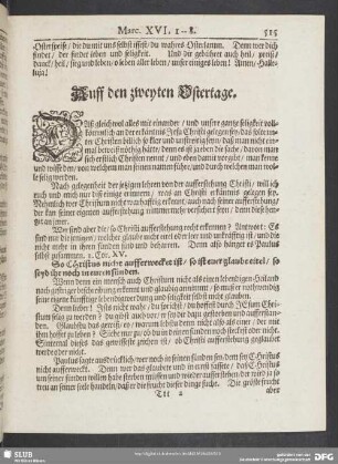 Auff den zweyten Ostertage