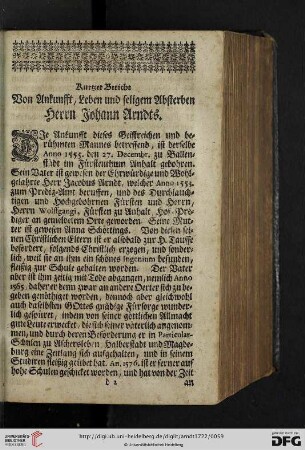 Kurtzer Bericht