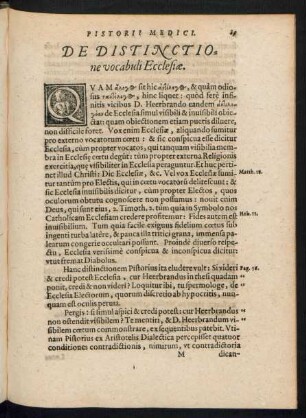 De Distinctione vocabuli Ecclesiae.