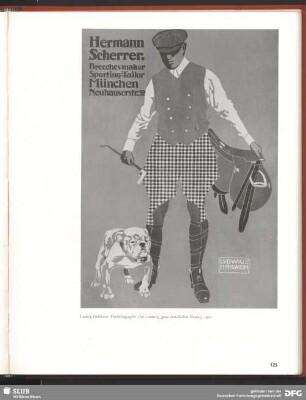 Hermann Scherrer. Breechesmaker Sporting-Tailer. München Neuhauserstr. 32