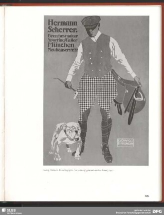 Hermann Scherrer. Breechesmaker Sporting-Tailer. München Neuhauserstr. 32