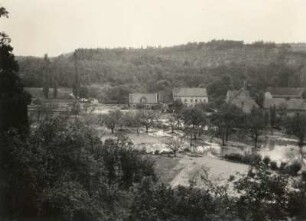 Pirna-Rottwerndorf. Gottleubatal. Überflutete und verschlammte Talsohle