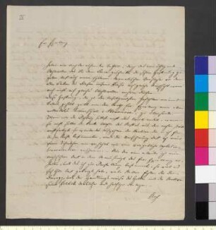Brief von Beer, Michael an Goethe, Johann Wolfgang von