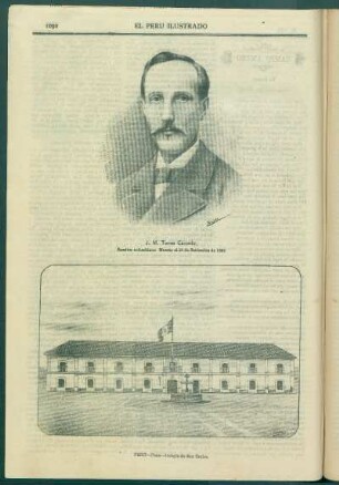 [Retrato de] J. M. Torres Caicedo. : Escritor colombiano. Muerto el 25 de Septiembre de 1889.