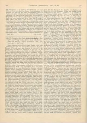 299-301 [Rezension] Egli, Emil, Altchristliche Studien. Martyrien und Martyrologien ältester Zeit