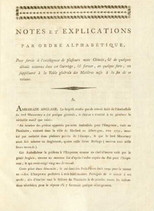 Notes et explications par ordre alphabétique