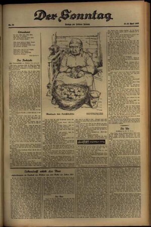 Dritte Ausgabe vom Sonntag, den 18. April 1937.
