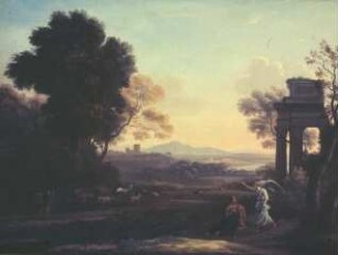 Landschaft mit Hagar und dem Engel
