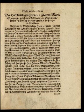Wahl und Investitur