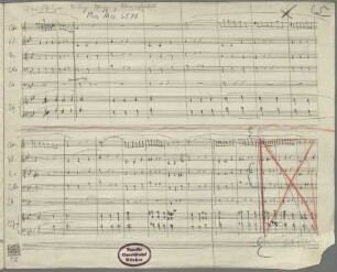 Sextets, cl, strings (4), pf, op. 55, Sketches - BSB Mus.ms. 6570 : [without title]