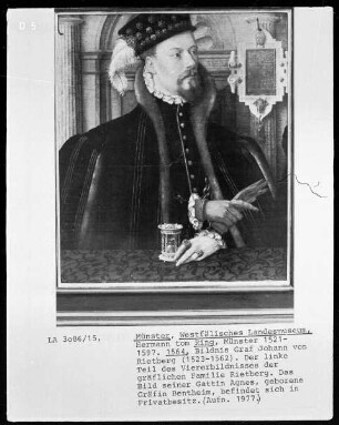 Familienbildnis Rietberg — Bildnis des Grafen Johann von Rietberg