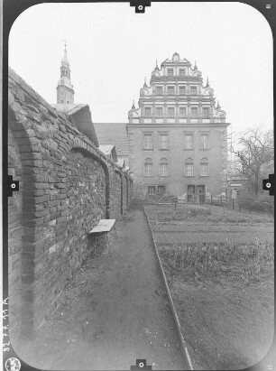 Zittau, Klosterstraße 3. Ehem. Franziskanerkloster. Heffterbau (1652-1662). Ansicht von Osten