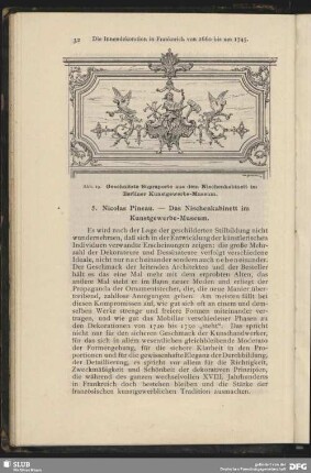 Geschnitzte Supraporte aus dem Nischenkabinett im Berliner Kunstgewerbe-Museum