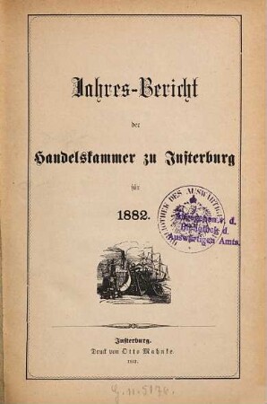Jahresbericht der Handelskammer zu Insterburg. 1882 (1883)
