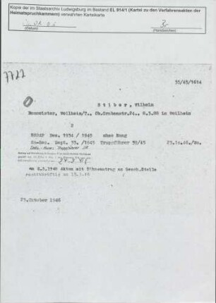 Stiber, Wilhelm