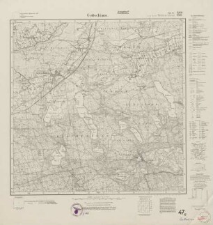 3260 (alte Nr.: 1707) Gottschimm, Meßtischblatt (4cm - Karte)