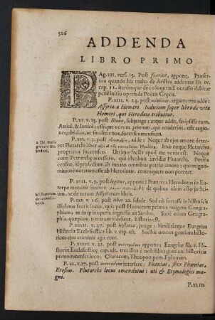 Addenda Libro Primo