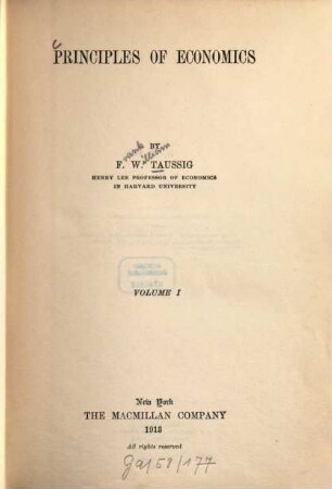 Principles of economics, 1