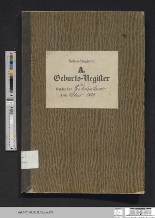 Geburtsregister Güldendorf 1899