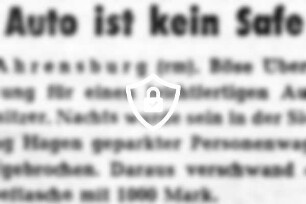 Auto ist kein [Name maskiert]