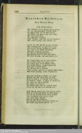 Deutsches Volkslied - nach bekannter Melodie