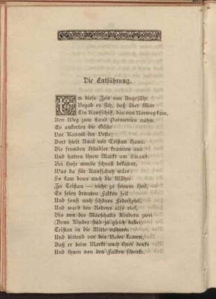 Die Entführung.