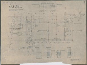 Grund, Peter; Bad Vilbel; Ernst Reuter Schule - Block C und Mädchenabortanlage (Grundriss EG, Detail)