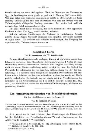 Bemerkung hierzu