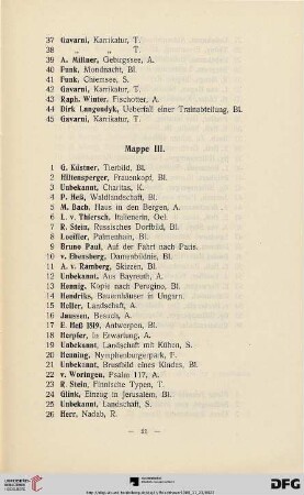 Mappe III. (Nr. 1-56)