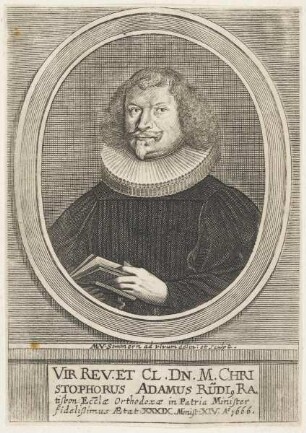 Bildnis des Christophorus Adamus Rüdi