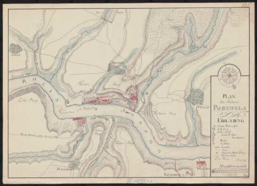 Plan der Festung Rheinfels