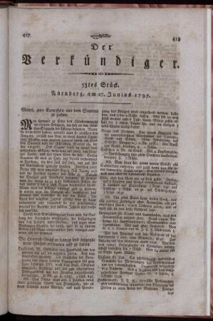 53tes Stück. Nürnberg, am 27. Junius 1797