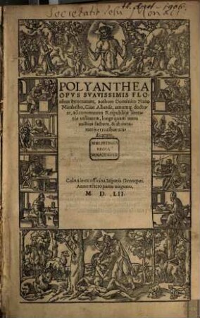 Polyanthea : Opvs Svavissimis Floribus exornatum