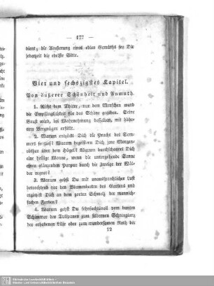 Vier und sechszigstes Kapitel. Von äußerer Schönheit und Anmuth