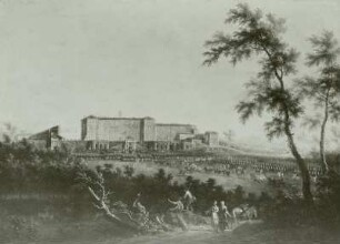 Veduta del Castello di Mirafiori dalla parte Stupiniggi (bei Turin)