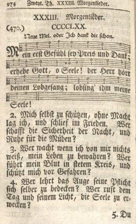 XXXIII. Morgenlieder.