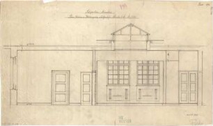 Fischer, Theodor; München - Westend, Bergmannstr.; Ledigenheim - Büroräume u. Pförtnerzimmer EG (Schnitt)