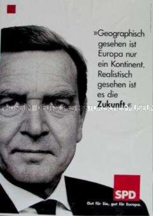 Wahlplakat der SPD zur Europa-Wahl am 13. Juni 1999