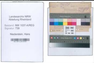 Entnazifizierung Hans Niederstein , geb. 00.00.0000 (Ingenieur)